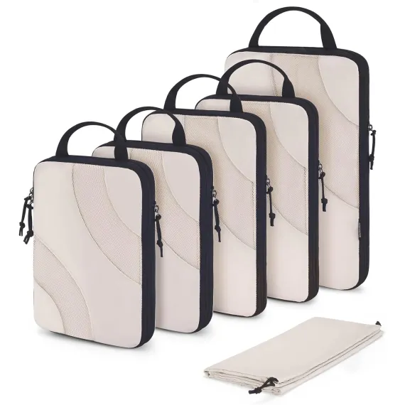 Compression Packing Cubes, 6 Set/4 Set/2 Set Travel Packing Cubes for Carry on Suitcases, Compression Suitcase Organizers Bag Set & Travel Cubes for Luggage, Lightweight Packing Organizers