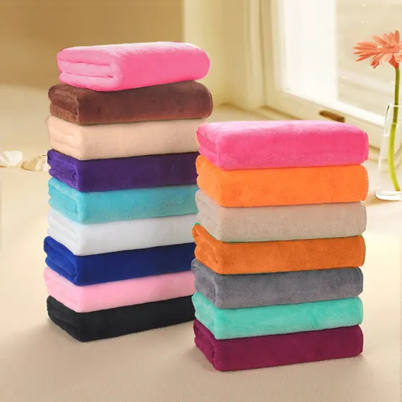 1Pc Microfiber Hair Towel Soft Super Absorbent Microfiber Microfiber Hair Towel Wraps Women for Gym Black