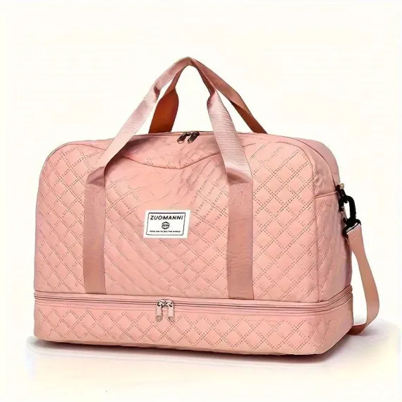 Luxury Duffle Bag Oversized Duffle Travel Bag Gym Bag Multiple Compartments Wet - Navy - Size 01