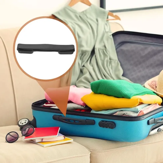 Luggage Handle Replacement 8.5 Inch Suitcase Handle Carry Strap Plastic Pull Handle Grip Luggage Replacement Parts with Screws for Suitcase Box Luggage Case, Black