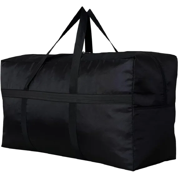 Extra Large Storage Duffle Bag for Travel, Black Oversized Giant Big Traveling Duffle Bag
