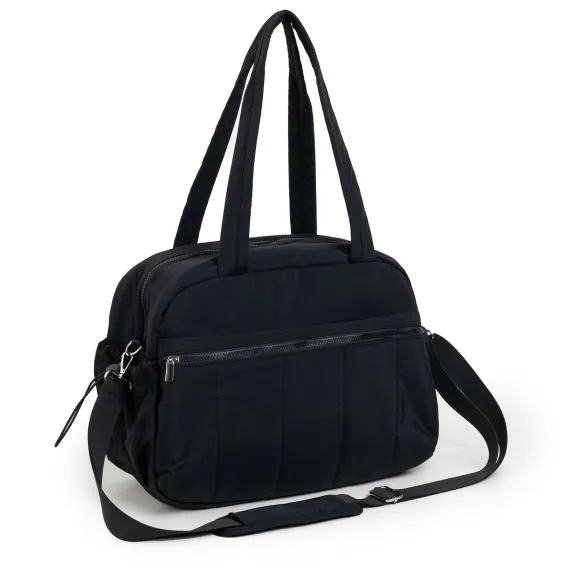 Large Capacity Travel Gym Duffle Bag - Waterproof Cloud Shoulder Tote for Women - Dry Wet Separation Overnight Weekender Bag for Fitness Business Trip - Black