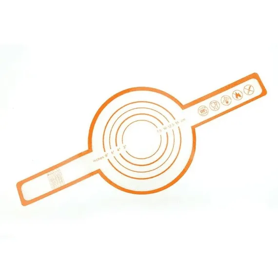 Bakeware , Silicone Baking Mat for Dutch Oven Bread Bakingreusable Non Stick Bread Baking Mat Silicone Dutch Oven Liner with Long Handles Orange