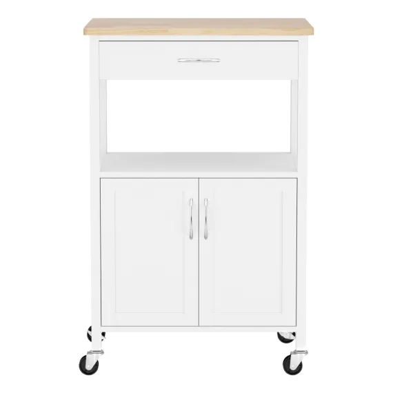 Artiss Kitchen Island Trolley Rolling Serving Cart Storage Drawer Cupboard 60cm