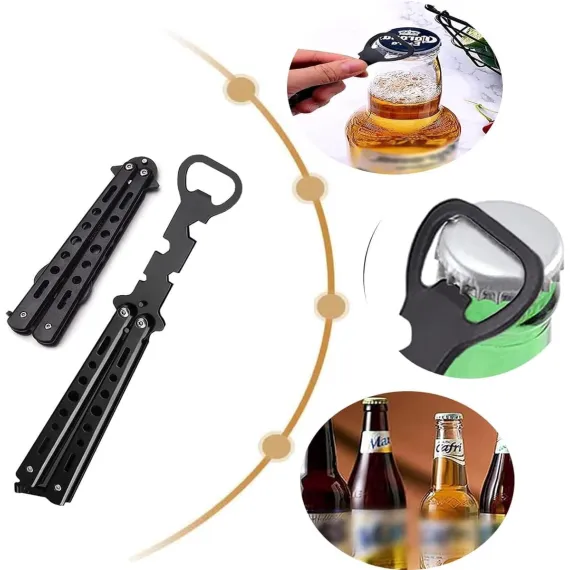 Bottle opener - set of 2 bottle openers - butterfly bottle opener - beer bottle opener - multifunctional bottle opener - butterfly bottle opener - for beer - soft drinks - cocktail shaker bar supplies