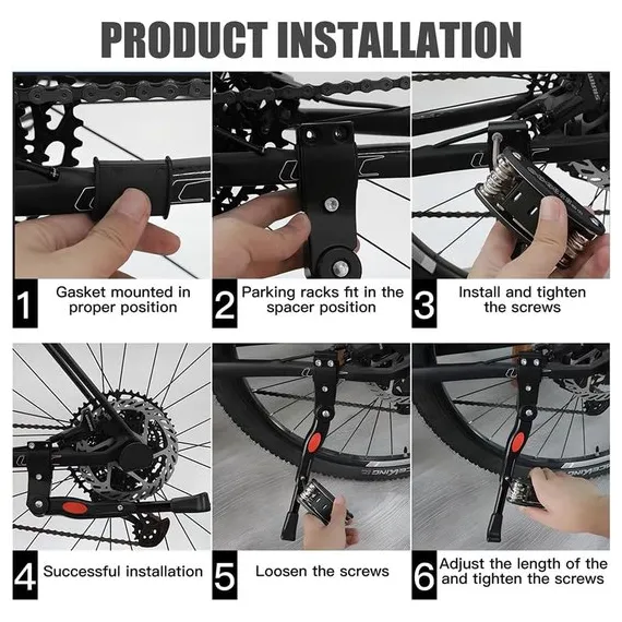 Bicycle stand - Adjustable bicycle stand - Anti-wear stand Bicycle stand 20-27.5 inch wheels