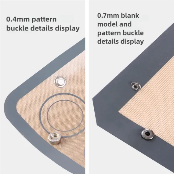 2-piece set (Gray Edge Yellow Background + Red Edge White Background) Non-stick Silicone Baking Mat for Oven & Microwave | Reusable, Thickened Fiber Baking Pad for Macarons, Cookies, Bread, Roasting Chicken, and More