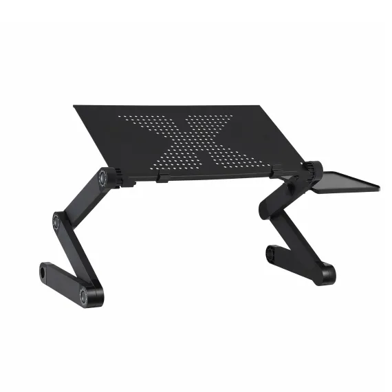 Artiss Laptop Stand Aluminium Computer Riser Foldable Lap Desk Bed Table Black