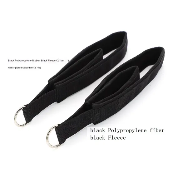 2PCS Pilates Straps, Pilates Double Loop Straps for Reformer, Fitness D-Ring Straps Double Loops Padded, Pilates Equipment D-Ring