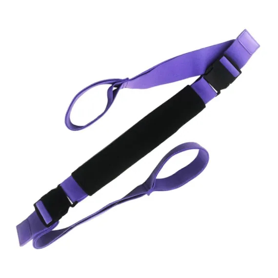 Yoga Strap Yoga Stretching Strap Premium Fitness Portable Exercise Dance - Purple