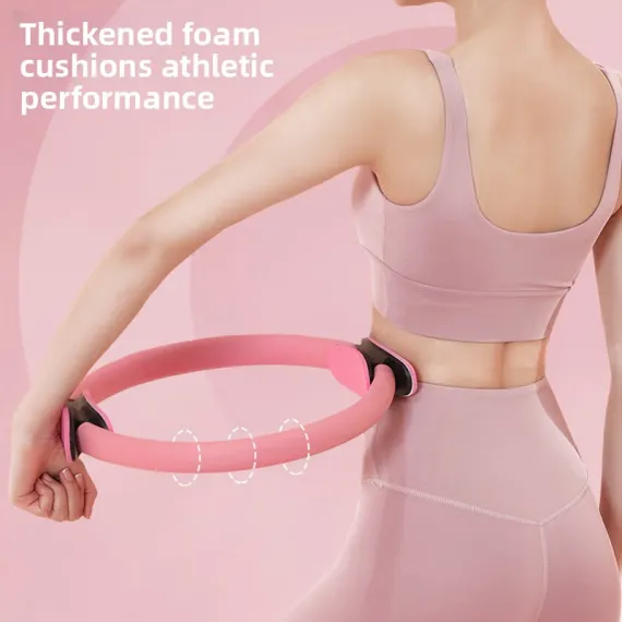 Purple Pilates Ring Exercise Tool – High-Elasticity Yoga Ring for Core Strength, Postpartum Recovery, Glute Toning & Full-Body Workout (Unisex)