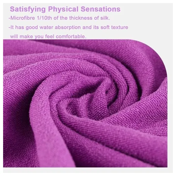 Yoga towel - Yoga towel - Yoga towel - Moisture-regulating and non-slip - Yoga towel - Quick-drying yoga mat fabric - Breathable yoga mat with mesh storage bag - Suitable for hot yoga, pilates and fitness - Purple
