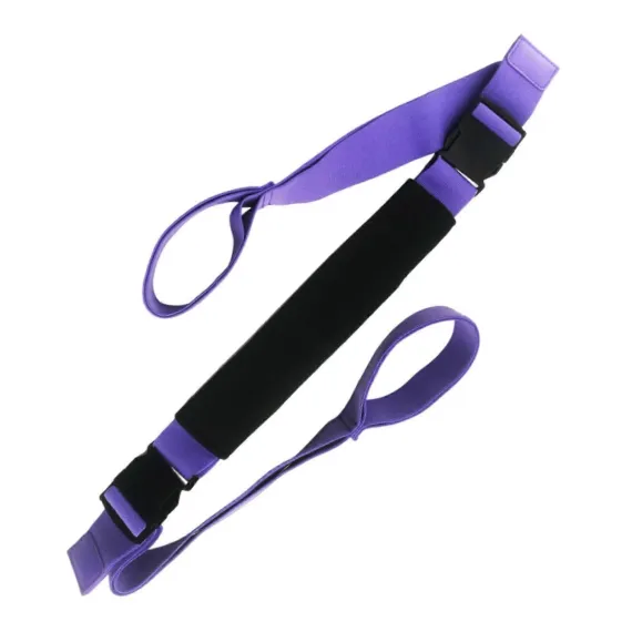 Yoga Strap Yoga Stretching Strap Premium Fitness Portable Exercise Dance - Purple