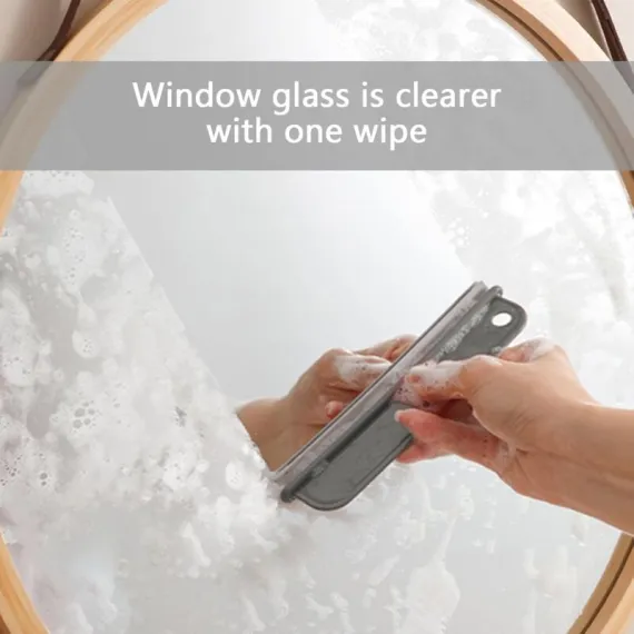 Cleaning Squeegee Windshield Wiper And Washer Sponge, 2 In 1 Window Cleaning Kit Removable With Sponge For Car