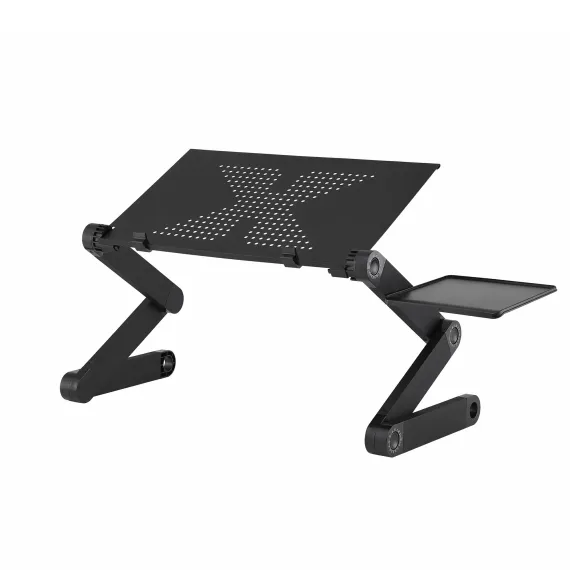 Artiss Laptop Stand Aluminium Computer Riser Foldable Lap Desk Bed Table Black