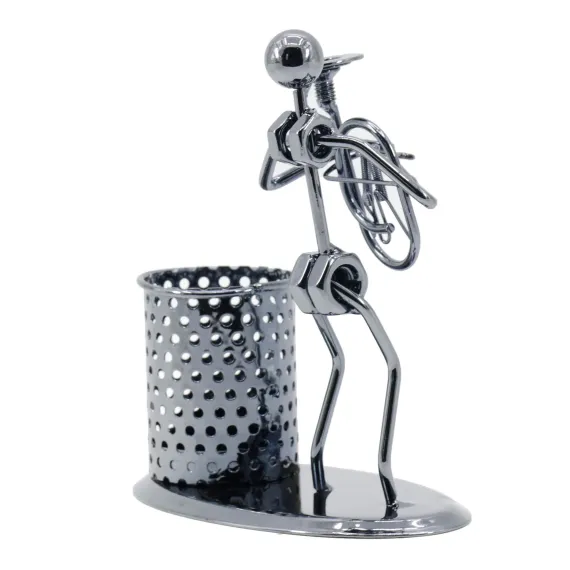 Pen Holders Iron Pen Case Iron Pen Holder Model Desktop Desktop Pen Holder Made of metal iron, strong and durable