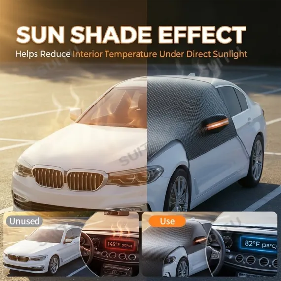 Black Green car windshield sun shade, Australian sun protection, car interior protection, UV blocker for cars, heat shield windshield, car sun visor, vehicle sun protection, windshield cover