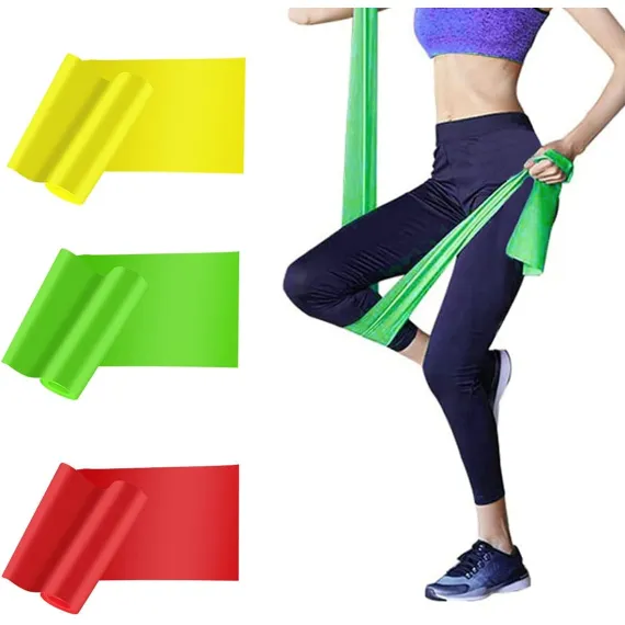 Resistance Bands Elastic Exercise Bands 3 Pack Physical Therapy Tension Band Recovery Band Workout Strength Training Bands for Women, Yoga, Arms,Upper Body and Shoulders
