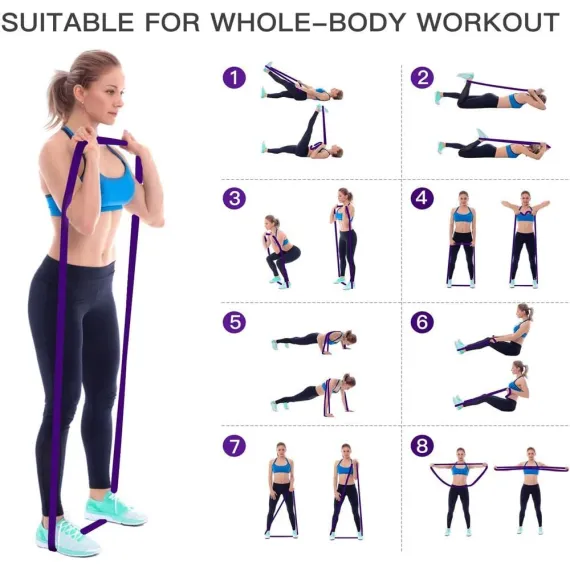 Resistance bands - Pull-Up Bands - Pull-Up Assist Bands - Exercise bands for men and women - Exercises - Stretching - Physiotherapy - Strength training