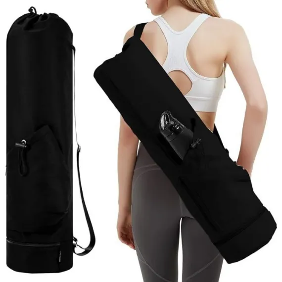 Green Yoga Mat Bag Yoga Accessories Pilates Bag Fitness Bag Yoga Essentials Durable