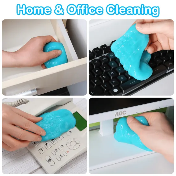 Car Cleaning Gel, Cleaning Gel for Car Cleaning Putty Car Slime for Cleaning Car Detailing Putty Detail Tools Car Interior Cleaner Automotive Car Cleaning Kits Keyboard Cleaner Blue