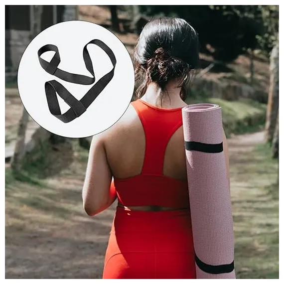 Yoga mat straps - Carrying straps for packing yoga mats - Portable shoulder straps for storing picnic mats - Elastic - Multifunctional straps