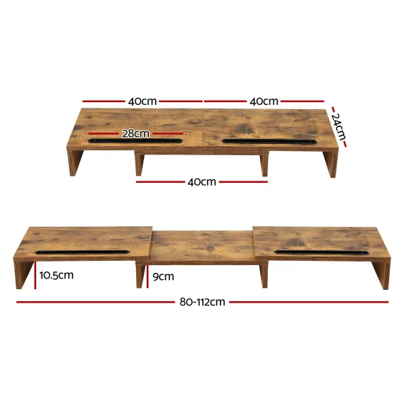Artiss Dual Monitor Stand Riser