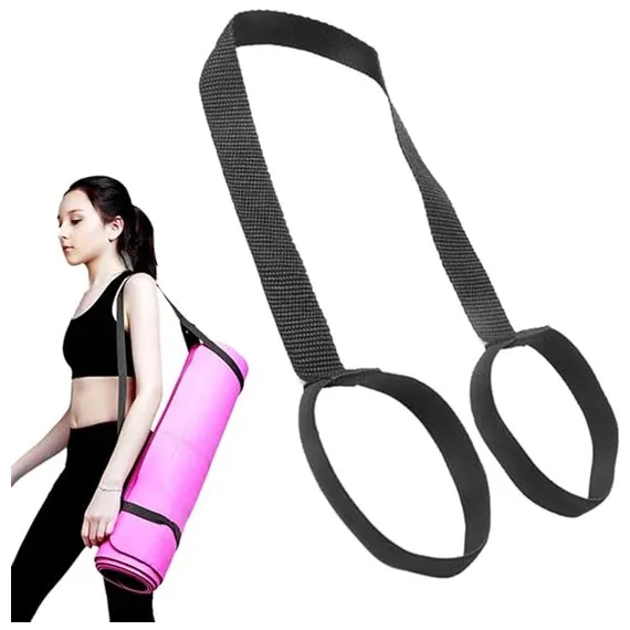 Yoga mat straps - Carrying straps for packing yoga mats - Portable shoulder straps for storing picnic mats - Elastic - Multifunctional straps