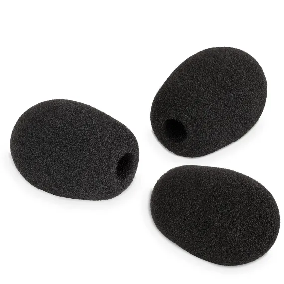 Replacement for Game Headset Microphone Windscreen Mic Boom Foam Cover, Lapel Headset Microphone Windscreen Foam Cover，3-Pack