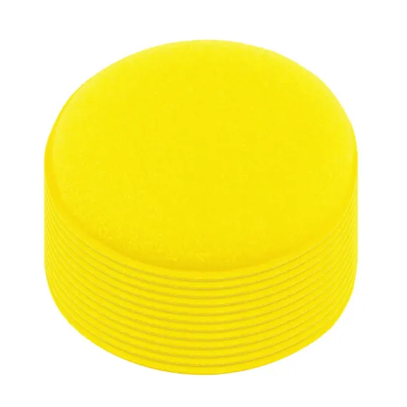 Cleaning Brush ! Sponge Pad Wax Household for Car Cleaning Polishing Polishing Kit Car Applicator Cleaning Supplies, Cleaning Brush Promotion Include 12X Car Washing Sponge Yellow