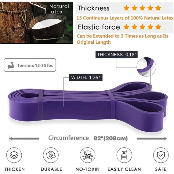 Resistance bands - Pull-Up Bands - Pull-Up Assist Bands - Exercise bands for men and women - Exercises - Stretching - Physiotherapy - Strength training