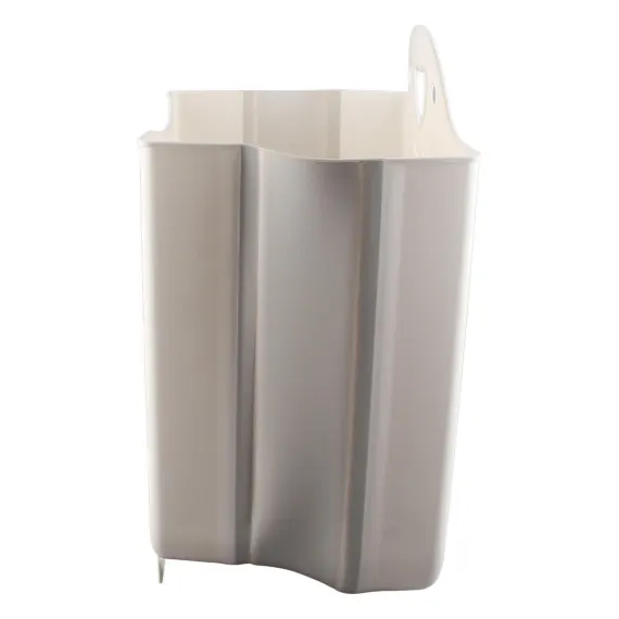 Collapsible Hanging Laundry Basket PP Wall Mounted Collapsible Laundry Hamper for Laundry Dorm Room (Large White)