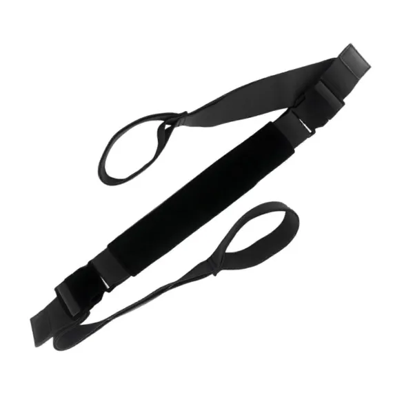 Yoga Strap Yoga Stretching Strap Premium Fitness Portable Exercise Dance - Black