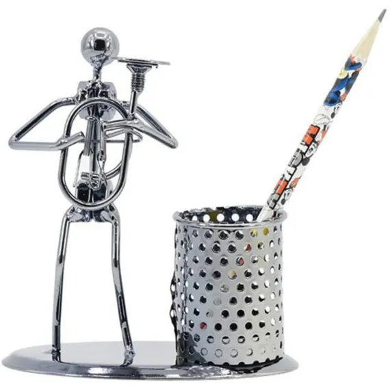 Pen Holders Iron Pen Case Iron Pen Holder Model Desktop Desktop Pen Holder Made of metal iron, strong and durable