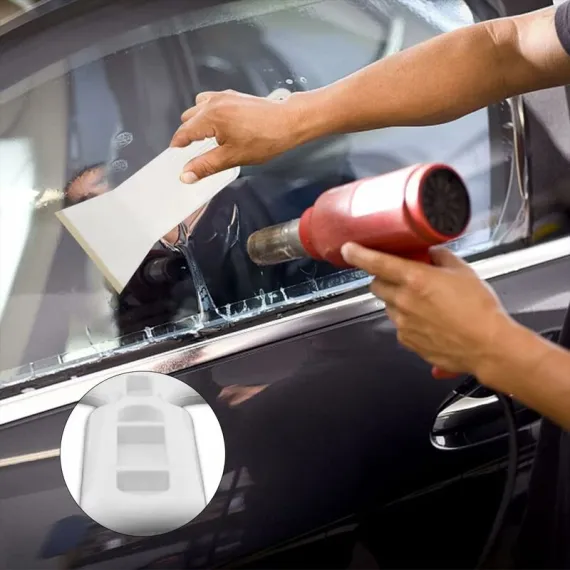 Multi-Purpose Silicone Window Squeegee, Car Window Film Wrapping Tools, For Car Window Film Installation, Front And