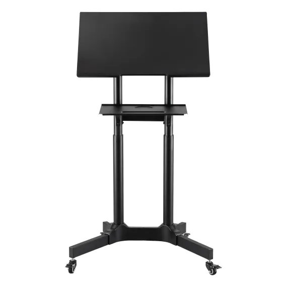 Artiss Mobile Lectern Stand, Adjustable Sit-to-Stand Presentation Podium w/ Wheels Black