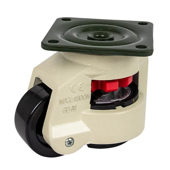 Leveling Casters Swivel Workbench Adjustable Wheel 1000KG Retractable 4PCS