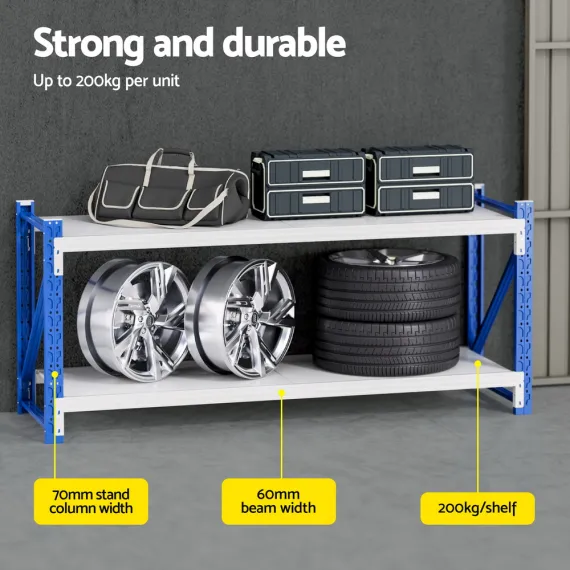 Giantz 2Mx0.9M Warehouse Shelving Garage Rack
