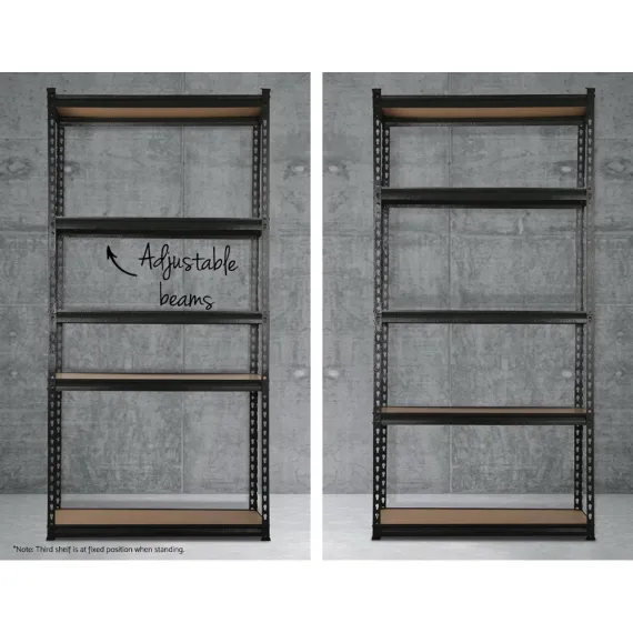 Giantz 2x1.5M Garage Shelving Warehouse Rack Pallet Racking Storage Shelve Black