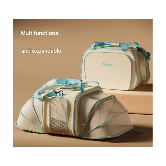 Stylish Portable Pet Backpack - Spacious Pet Carrier with Anti-Stress Design