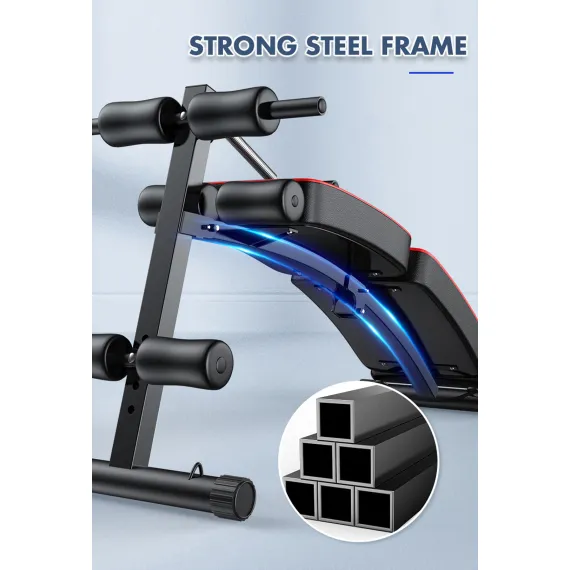 Foldable Weight Sit Up Bench Press Adjustable Home Gym Abdominal Exercise Fitness