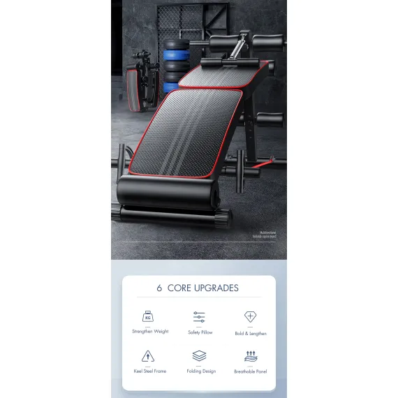 Foldable Weight Sit Up Bench Press Adjustable Home Gym Abdominal Exercise Fitness