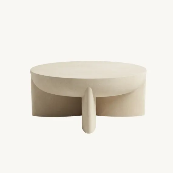 Interior Ave - Zelda Sculptural Stone Coffee Table - Sand Textured Finish