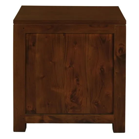 Amsterdam 2 Drawer Bedside Table (Mahogany)