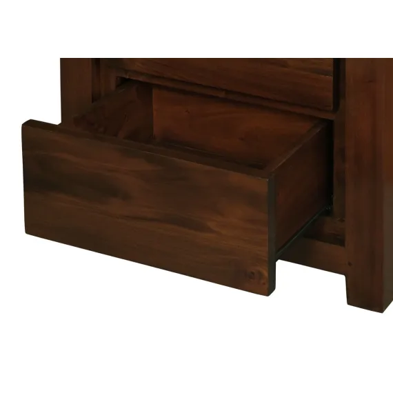 Amsterdam 2 Drawer Bedside Table (Mahogany)