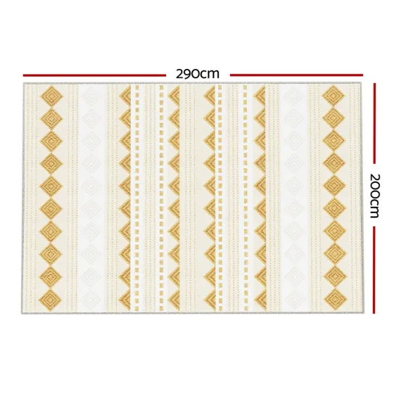 Artiss Rug 200x290cm Area Rug Washable Mat Large Carpet Soft Short Pile Ella