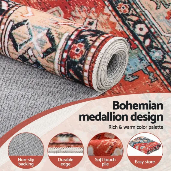 Artiss Floor Rug 160X230cm Large Washable Area Rug Modern Living Room Carpet Mat