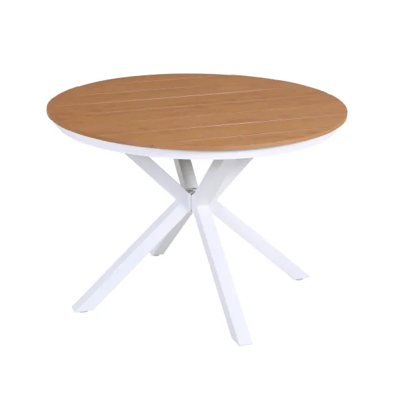 Gardeon Outdoor Dining Table 108CM Aluminum Frame WPC Top Desk Patio Furniture