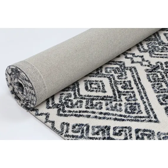Amritsar Glenfalls Anthracite Tribal Rug 240X330