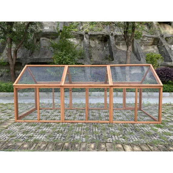 YES4PETS 250 CM Large Chicken Coop Run Guinea Pig Cage Villa Extension Rabbit Hutch House Pen